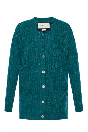 Rib-knit cardigan with pockets, zdjęcie 1 Rib-knit cardigan with pockets od Gucci